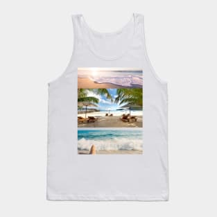 Lifestyle , nature, beach and sunset Tank Top